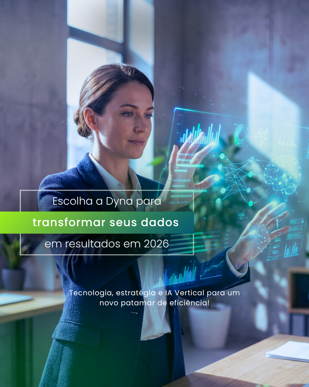 Arte de portfólio para campanha de tecnologia